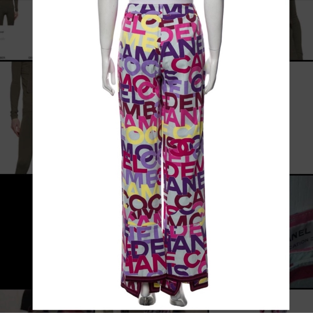 CHANEL Multicolor Matching Coat & Pants Set - Picture 12 of 13